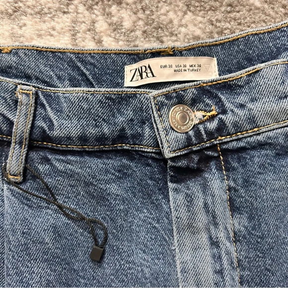 Zara Hi-Rise Wide Leg Women's Jeans Size 30 NEW - Picture 4 of 7